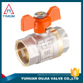 arm handle brass ball valve pn25 ce approved full port brass ball valve dn20